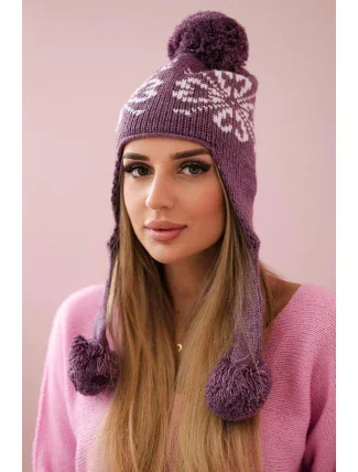 Dámske uši Balbina K381 fialové