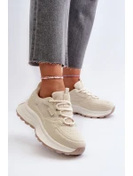 Sneakersy Damskie HI-POLY SYSTEM Big Star NN274A105 Beżowe