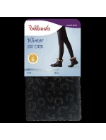 Dámske zimné pančuchy, extra teplé WINTER 100 DEN - BELLINDA - zvieracia potlač