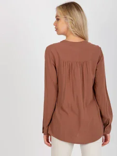 Blúzka D73761M11081A hnedá