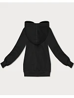 Voľná klokanová mikina S'West black (B-11#)