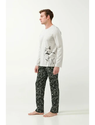 Vamp - Pánske pyžamo s potlačou 21640 - Vamp