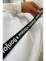 Šaty s kravatou bielej