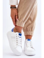 Damskie Sportowe Buty Biało-Niebieskie Be First!