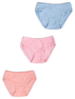 Yoclub Bavlnené dievčenské nohavičky 3-pack BMD-0036G-AA30-001 Viacfarebné
