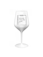 TEACHER'S NOTE BLOCK - biely nerozbitný pohár na víno 470 ml TEACHER'S NOTE BLOCK - biely nerozbitný pohár na víno 470 ml