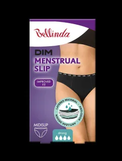 Nočné aj denné menštruačné nohavičky MENSTRUAL SLIP STRONG - BELLINDA - čierna