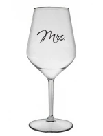 MRS. - čirá nerozbitná sklenice na víno 470 ml