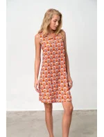 Dámske šaty Twiggy 18518 Orange and Blue - Vamp