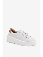 Dámske kožené tenisky 39973 white - Vinceza