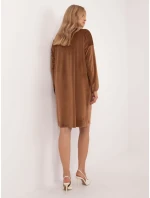 Šaty DHJ SK 19890.86P svetlohnedé