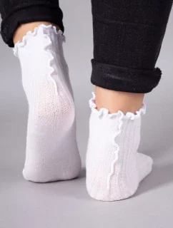 YOCLUB SKA-0027G Ponožky s volánom 20-34