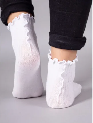 YOCLUB SKA-0027G Ponožky s volánom 20-34 YOCLUB SKA-0027G Ponožky s volánom 20-34