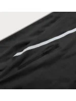 Čierna dámska rozopínacia mikina so stojačikom (20320)