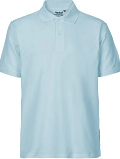 Neutral O 20080 Pánske polo tričko z bio bavlny 77.2080 svetlo modré