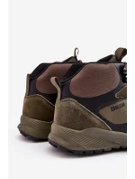 Męskie Buty Trekkingowe Ocieplane Zielone Big Star MM174333 Męskie Buty Trekkingowe Ocieplane Zielone Big Star MM174333