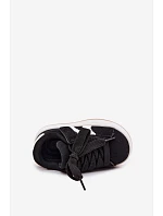 Detské športové tenisky na suchý zips z umelej kože Black Zoya Detské športové tenisky na suchý zips z umelej kože Black Zoya