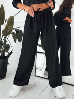 Dámske široké nohavice MADDIE black FashionStreet UY1836