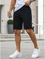 Pánske teplákové šortky so šnúrkami, tmavomodré, FashionStreet SX2584 Pánske teplákové šortky so šnúrkami, tmavomodré, FashionStreet SX2584