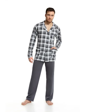 Cornette 114 long/r 3XL-5XL pánske pyžamo bez zipsu