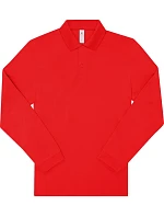 B&C My Polo 180 LSL Piqué – polokošeľa s dlhým rukávom 01.U425 červená B&C My Polo 180 LSL Piqué – polokošeľa s dlhým rukávom 01.U425 červená