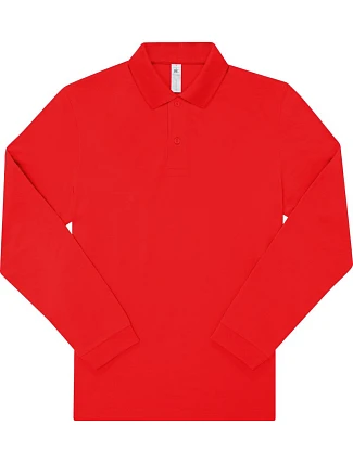 B&C My Polo 180 LSL Piqué – polokošeľa s dlhým rukávom 01.U425 červená B&C My Polo 180 LSL Piqué – polokošeľa s dlhým rukávom 01.U425 červená