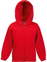 Fruit of the Loom Classic Kids Sweat Jacket Detská mikina s kapucňou 16.2045 červená Fruit of the Loom Classic Kids Sweat Jacket Detská mikina s kapucňou 16.2045 červená