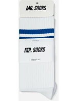 Mr. Socks L 05004 Tenisové ponožky „Basic“ 88.5004 biela/zelená