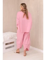 Súprava nových teplákov Punto v púdrovo ružovej farbe Súprava nových teplákov Punto v púdrovo ružovej farbe