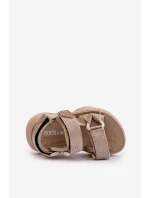 Dziecięce Sandałki Zapinane Na Rzepy Beżowe Orretta