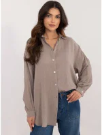 Košeľa D70032M11066D1 tmavá lila