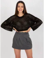 Dámska sukňa BA SD 3105.33P tmavo šedá - Coosh