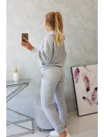 Šedá mikina s kapucňou