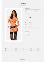Odvážny podväzkový pás Lacrisia garter belt - Obsessive Odvážny podväzkový pás Lacrisia garter belt - Obsessive