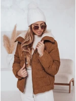 Dámska zimná manšestrová bunda TRENDYGLAM hnedá FashionStreet TY4360