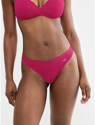 Tanga, 2 ks GO Blush String 2P – Berry – SLOGGI Tanga, 2 ks GO Blush String 2P – Berry – SLOGGI