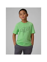 Chlapčenské tričko s potlačou 4F 4FJRSS26TTSHM3599-10S