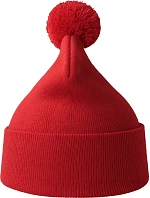 Atlantis Headwear Wind-S Pompom Pletená čiapka s bambulou 33.0294 červená