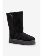 Wysokie Śniegowce Na Platformie Big Star OO274895 Czarne Wysokie Śniegowce Na Platformie Big Star OO274895 Czarne