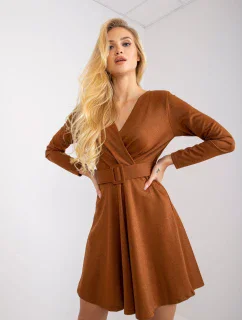 Šaty DHJ SK 8818.37P svetlo hnedá