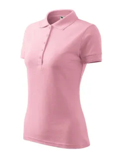 Dámske tričko Pique Polo pink