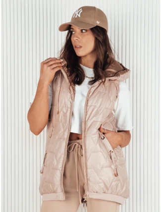 Dámska prešívaná vesta COLINE zlatá FashionStreet TY4117 Dámska prešívaná vesta COLINE zlatá FashionStreet TY4117