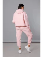 Teplý ružový dámsky teplákový komplet (YP-1104)