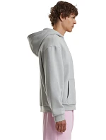 Build your Brand BY 285 Pánska mikina s kapucňou z hrubej bavlny „Fluffy“ 56.0285 bledo olivová