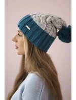 Fleecová čiapka Paris K212 grey+marine