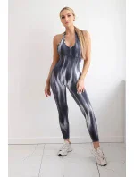 Fitness oblek s push up grafitom