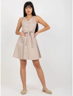 Dámske šaty LK SK 508253 šaty.44P béžová - FPrice