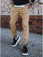 Pánske tepláky jogger béžové FashionStreet UX3301 Pánske tepláky jogger béžové FashionStreet UX3301