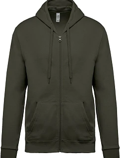 Kariban K 479 Mikina s kapucňou 20.K479 tmavá khaki