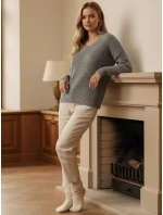 MONAVIA dámsky svetlosivý sveter FashionStreet MY2387